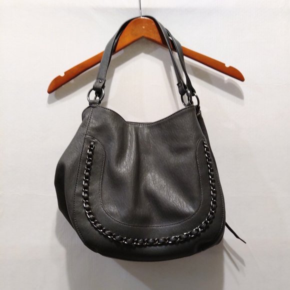 Gray Jessica Simpson 4 Poster Large Handbag - Picture 1 of 16